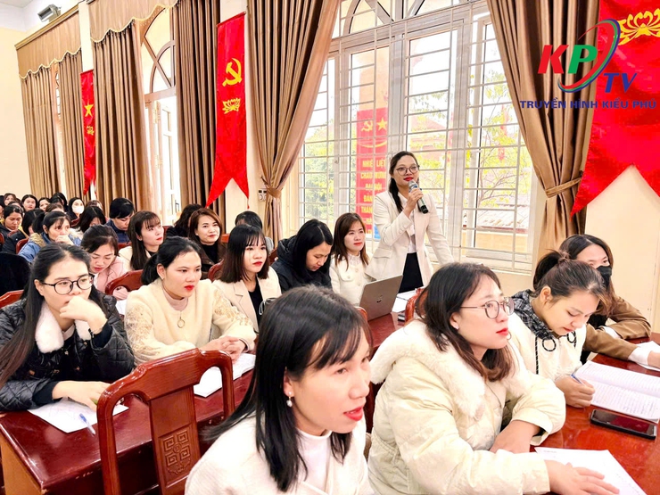 Xã Kiều Phú tổ chức chuyên đề Xây dựng Trường học hạnh phúc với chủ đề Nghệ thuật thấu cảm và quyền trẻ em cho các trường mầm non trên địa bàn.- Ảnh 6.