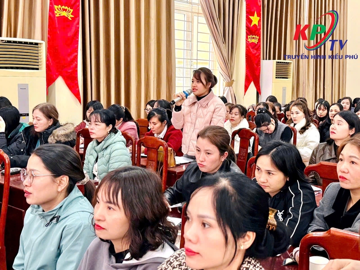 Xã Kiều Phú tổ chức chuyên đề Xây dựng Trường học hạnh phúc với chủ đề Nghệ thuật thấu cảm và quyền trẻ em cho các trường mầm non trên địa bàn.- Ảnh 4.