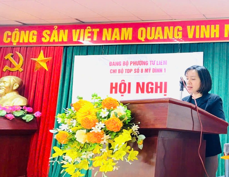 Chi bộ Tổ dân phố số 8 Mỹ Đình 1 tổ chức Hội nghị tổng kết công tác xây dựng Đảng năm 2025, triển khai phương hướng, nhiệm vụ năm 2026- Ảnh 3.