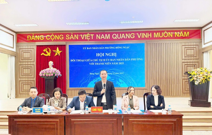 Chủ tịch UBND phường Đông Ngạc đối thoại với thanh niên năm 2025- Ảnh 5.
