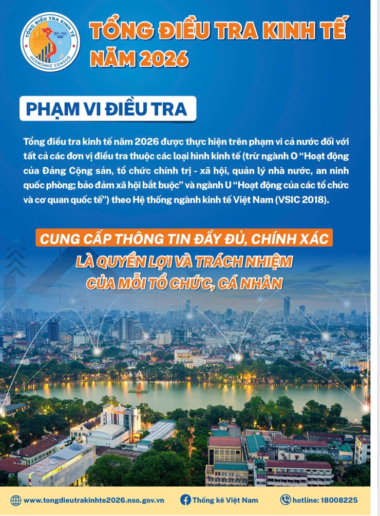 TRIỂN KHAI TỔNG ĐIỀU TRA KINH TẾ NĂM 2026 TRÊN PHẠM VI CẢ NƯỚC- Ảnh 4.