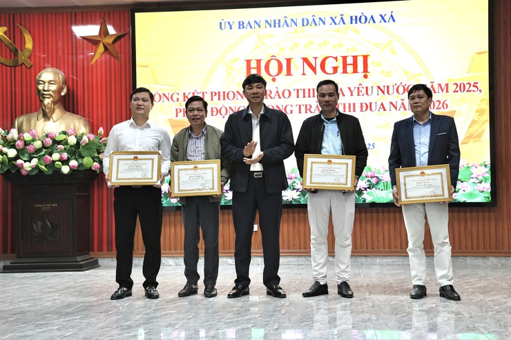 Xã Hòa Xá tổng kết phong trào thi đua yêu nước năm 2025, phát động thi đua năm 2026- Ảnh 1.