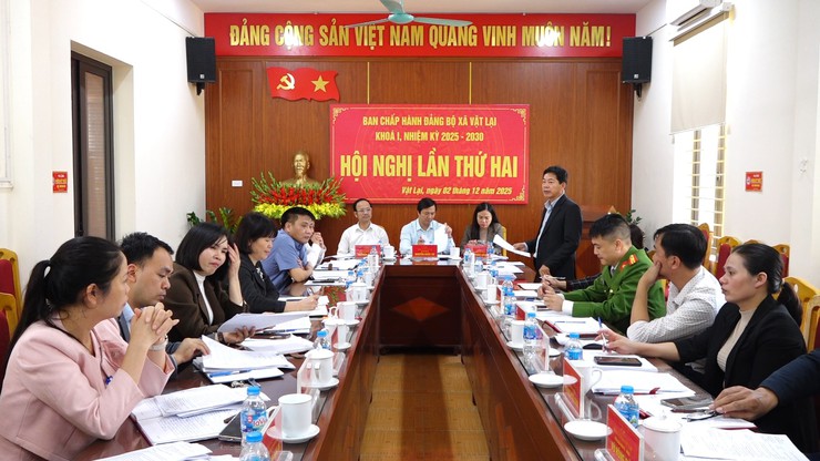 Hội nghị lần thứ Hai Ban chấp hành Đảng bộ xã Vật Lại- Ảnh 5.