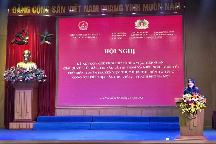 Viện kiểm sát nhân dân Khu vực 2 – Thành phố Hà Nội và Công an các phường trên địa bàn khu vực 2 ký kết Quy chế phối hợp trong việc tiếp nhận, giải quyết tin báo, tố giác về tội phạm và kiến nghị khởi tố- Ảnh 2.