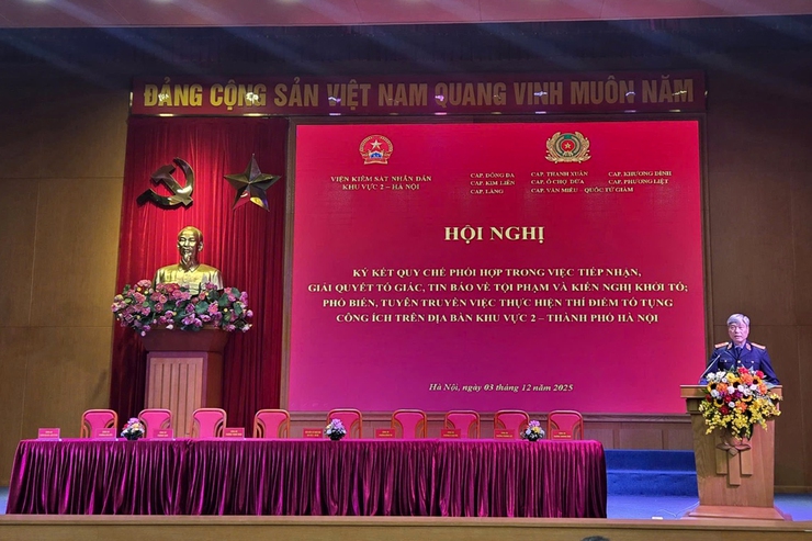 Viện kiểm sát nhân dân Khu vực 2 – Thành phố Hà Nội và Công an các phường trên địa bàn khu vực 2 ký kết Quy chế phối hợp trong việc tiếp nhận, giải quyết tin báo, tố giác về tội phạm và kiến nghị khởi tố- Ảnh 4.