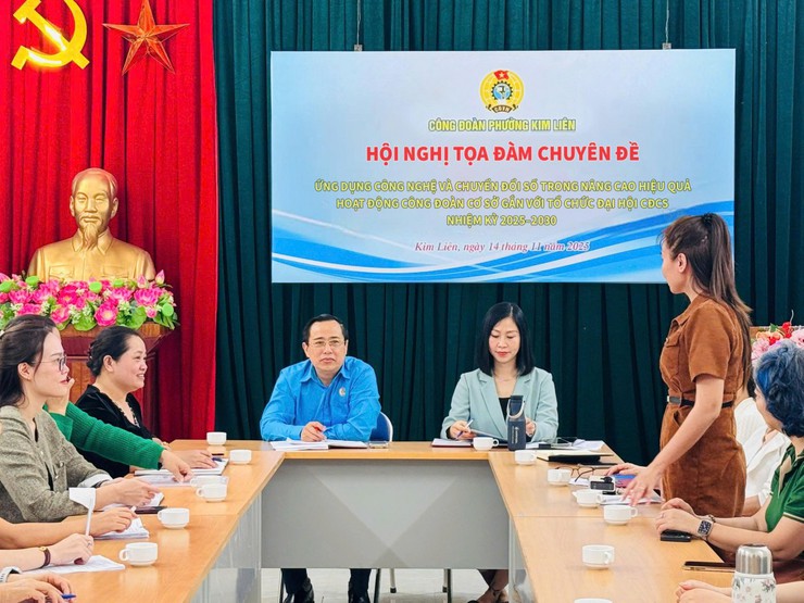 CÔNG ĐOÀN PHƯỜNG KIM LIÊN ĐẨY MẠNH CHUYỂN ĐỔI SỐ TRONG HOẠT ĐỘNG- Ảnh 1.