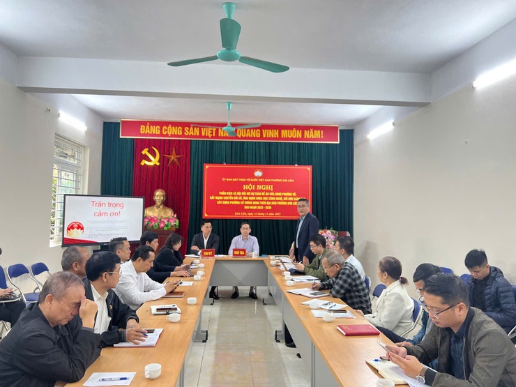 UỶ BAN MTTQ VIỆT NAM PHƯỜNG KIM LIÊN TỔ CHỨC VÀO ĐỀ ÁN "ĐẨY MẠNH CHUYỂN ĐỔI SỐ, ỨNG DỤNG KHCN, ĐỔI MỚI SÁNG TẠO XÂY DỰNG PHƯỜNG SỐ THÔNG MINH TRÊN ĐỊA BÀN PHƯỜNG KIM LIÊN GIAI ĐOẠN 2025 - 2030"- Ảnh 3.
