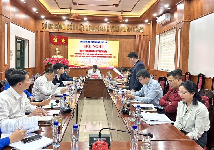 Ủy ban Mặt trận Tổ quốc Việt Nam xã Thư Lâm tổ chức Hội nghị Hiệp thương lần thứ nhất thỏa thuận về cơ cấu, thành phần và phân bổ số lượng người được giới thiệu ứng cử Đại biểu Hội đồng nhân dân xã nhiệm kỳ 2026 – 2031.- Ảnh 4.