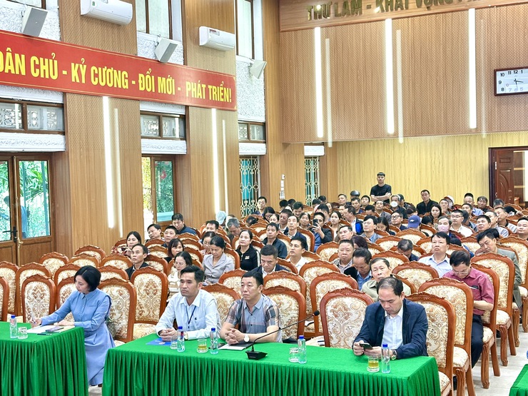 UBND xã Thư Lâm tổ chức hội nghị lấy ý kiến tham vấn cộng đồng trong quá trình thực hiện Báo cáo đánh giá tác động môi trường dự án- Ảnh 6.