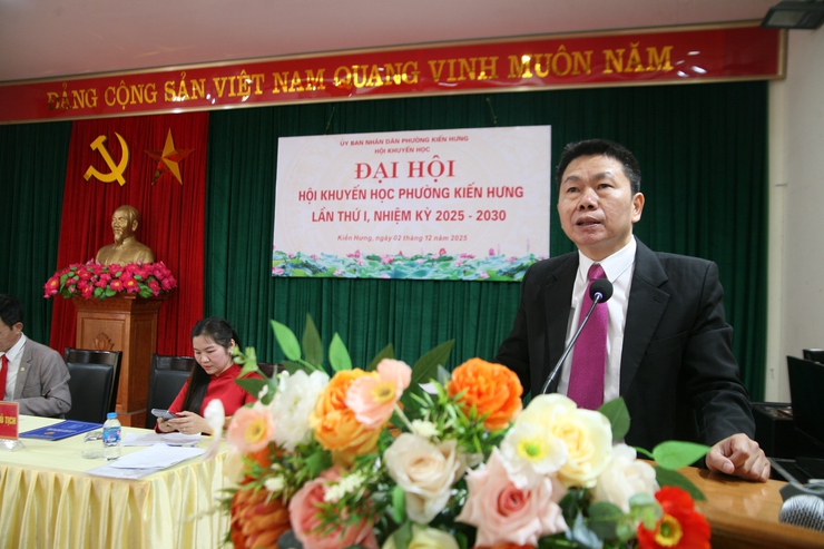 Đại hội Hội Khuyến học phường Kiến Hưng lần thứ I, nhiệm kỳ 2025 - 2030- Ảnh 3.