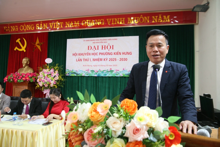 Đại hội Hội Khuyến học phường Kiến Hưng lần thứ I, nhiệm kỳ 2025 - 2030- Ảnh 4.