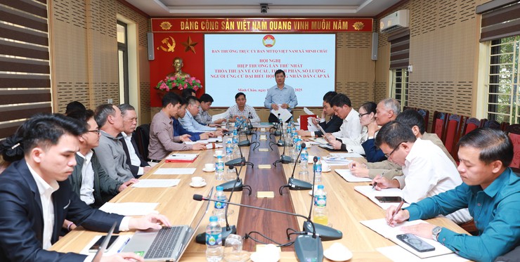 Xã Minh Châu tổ chức hội nghị hiệp thương lần thứ Nhất giới thiệu người ứng cử Đại biểu HĐND xã khóa XXII, nhiệm kỳ 2026 - 2031.- Ảnh 5.