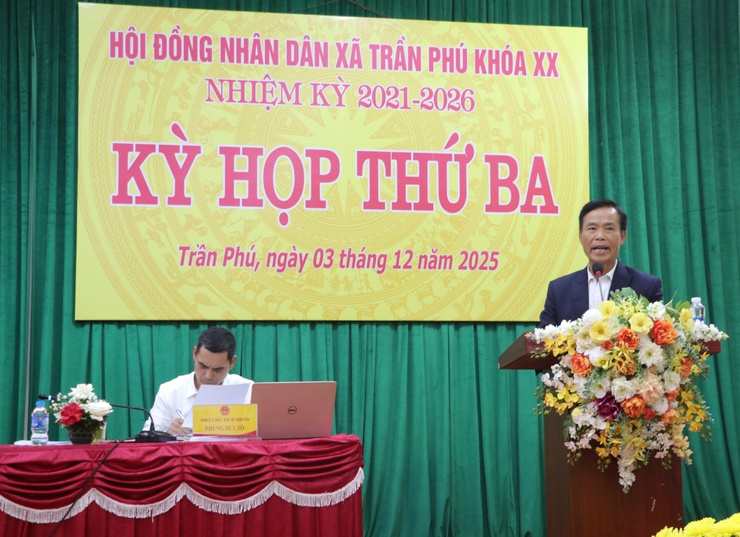 HĐND xã Trần Phú bế mạc kỳ họp thứ 3, khoá XX, nhiệm kỳ 2021-2026- Ảnh 3.