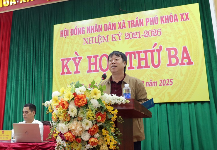 HĐND xã Trần Phú bế mạc kỳ họp thứ 3, khoá XX, nhiệm kỳ 2021-2026- Ảnh 4.