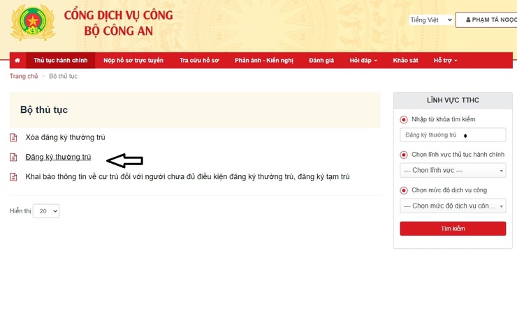 Hướng dẫn đăng ký thường trú, tạm trú, thông báo lưu trú năm 2026 trên VNeID, dịch vụ công cho người dân đầy đủ, chi tiết.- Ảnh 28.