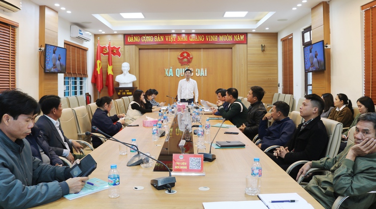 UBND xã Quốc Oai tổ chức hội nghị triển khai công tác tặng quà theo Nghị quyết số 418 của Chính phủ- Ảnh 1.