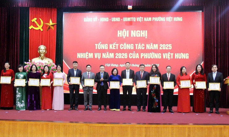 Phường Việt Hưng tổng kết công tác năm 2025 và triển khai nhiệm vụ năm 2026- Ảnh 9.