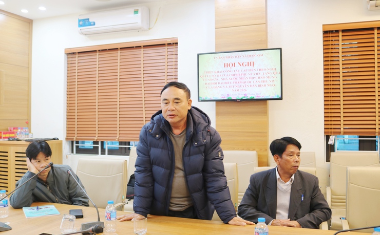 UBND xã Quốc Oai tổ chức hội nghị triển khai công tác tặng quà theo Nghị quyết số 418 của Chính phủ- Ảnh 5.