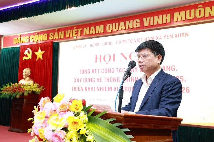 Yên Xuân tổng kết công tác xây dựng Đảng, xây dựng hệ thống chính trị, triển khai nhiệm vụ trọng tâm năm 2026- Ảnh 2.