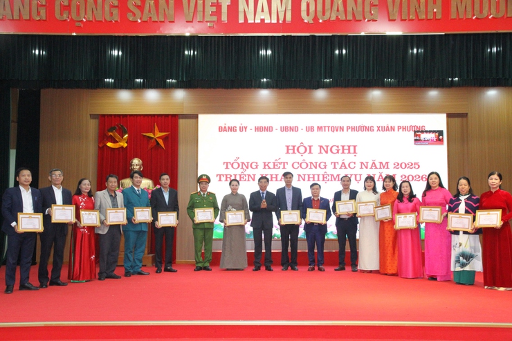 Phường Xuân Phương tổng kết công tác năm 2025, triển khai nhiệm vụ năm 2026- Ảnh 22.