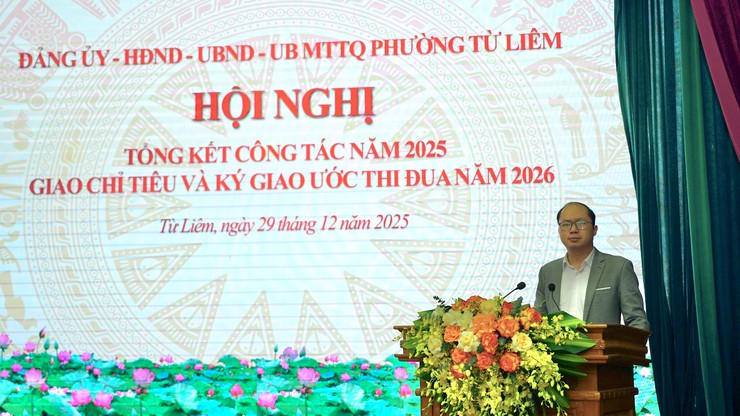 Phường Từ Liêm tổng kết công tác năm 2025, triển khai nhiệm vụ và giao chỉ tiêu năm 2026

- Ảnh 2.