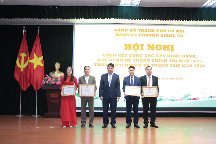 ĐẢNG BỘ PHƯỜNG GIẢNG VÕ QUYẾT TÂM ĐỔI MỚI, BỨT PHÁ NHIỆM VỤ NĂM 2026- Ảnh 5.