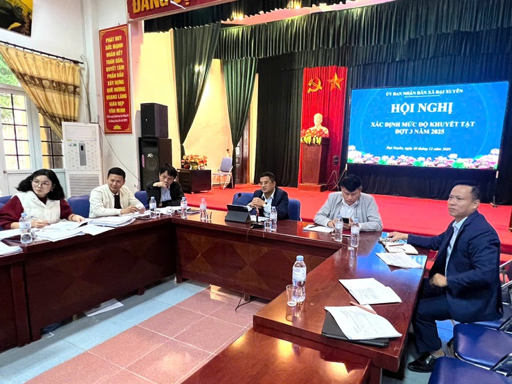 Hội đồng xác định mức độ khuyết tật xã Đại Xuyên tổ chức hội nghị xác định, đánh giá mức độ khuyết tật lần thứ 3 năm 2025- Ảnh 1.