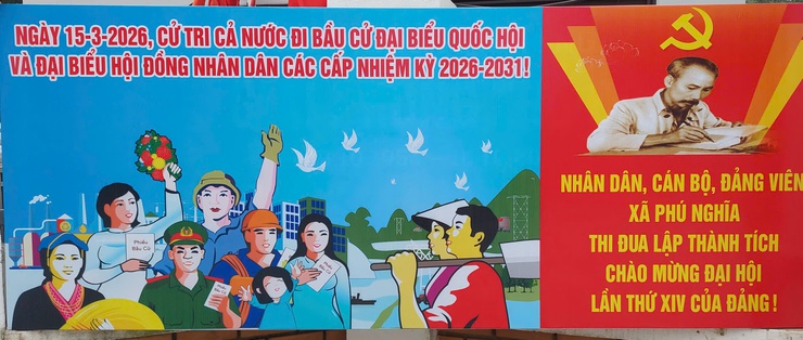 Phú Nghĩa triển khai công tác tuyên truyền các hoạt động “Mừng Đảng, mừng Tết Dương lịch năm 2026 và Xuân Bính Ngọ, Mừng đất nước và Thủ đô đổi mới” trên địa bàn xã- Ảnh 2.