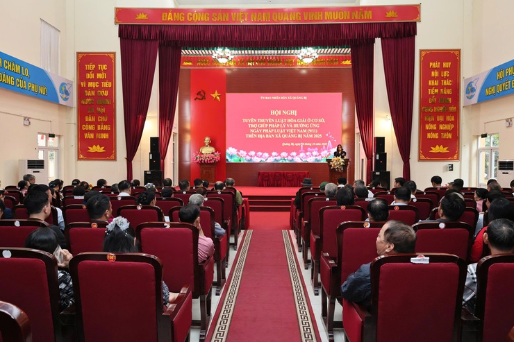 Thực hiện Đề án “Chuyển đổi số trong công tác phổ biến, giáo dục pháp luật giai đoạn 2025 - 2030” trên địa bàn xã Quảng Bị- Ảnh 1.