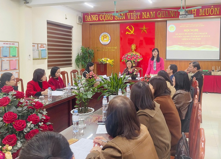 Trường THCS Nguyễn Đức Lượng rà soát, bổ sung quy hoạch cán bộ lãnh đạo, quản lý nhiệm kỳ 2025–2030- Ảnh 2.