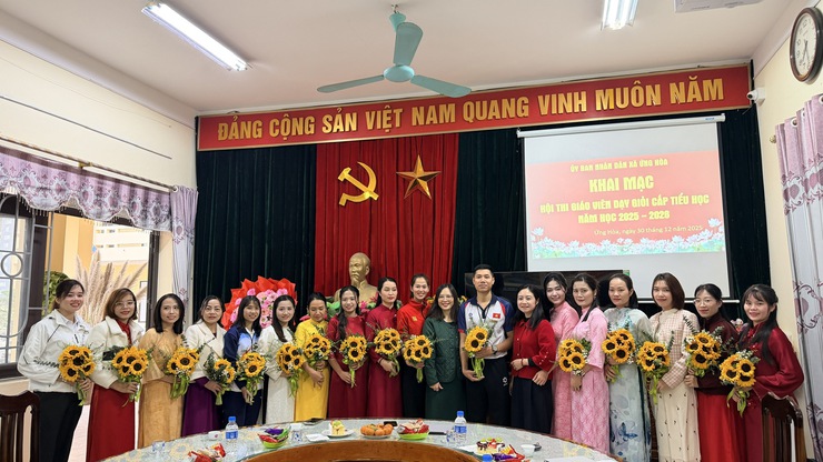 ỨNG HÒA TỔ CHỨC HỘI THI GIÁO VIÊN DẠY GIỎI CẤP TIỂU HỌC NĂM HỌC 2025 – 2026.- Ảnh 1.