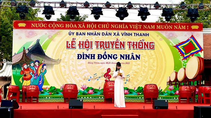 XÃ VĨNH THANH TỔ CHỨC LỄ HỘI TRUYỀN THỐNG ĐÌNH ĐỒNG NHÂN THÔN ĐỒNG NHÂN- Ảnh 1.