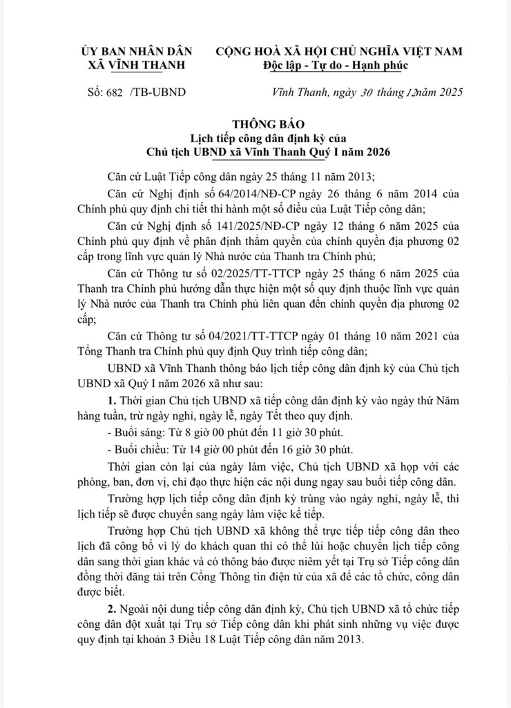 ỦY BAN NHÂN DÂN XÃ VĨNH THANH- Ảnh 1.