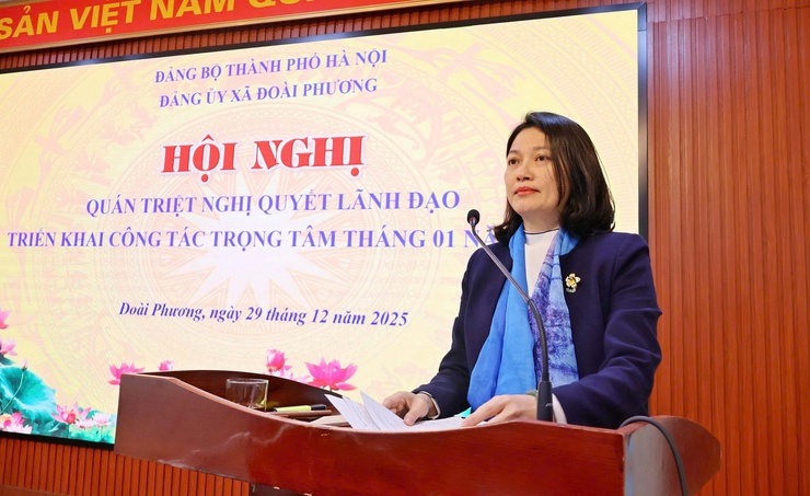 Xã Đoài Phương quán triệt Nghị quyết lãnh đạo triển khai công tác trọng tâm tháng 1 năm 2026


- Ảnh 2.