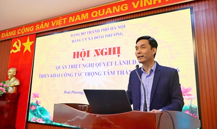 Xã Đoài Phương quán triệt Nghị quyết lãnh đạo triển khai công tác trọng tâm tháng 1 năm 2026


- Ảnh 3.