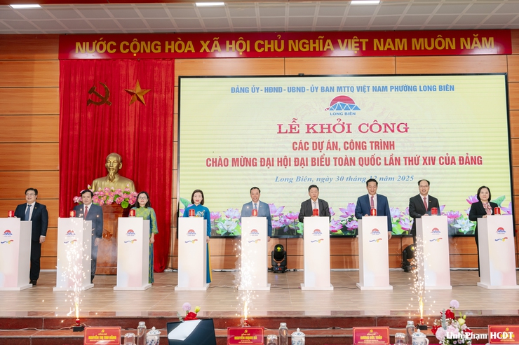 Khởi công 4 dự án chào mừng Đại hội đại biểu toàn quốc lần thứ XIV của Đảng- Ảnh 4.