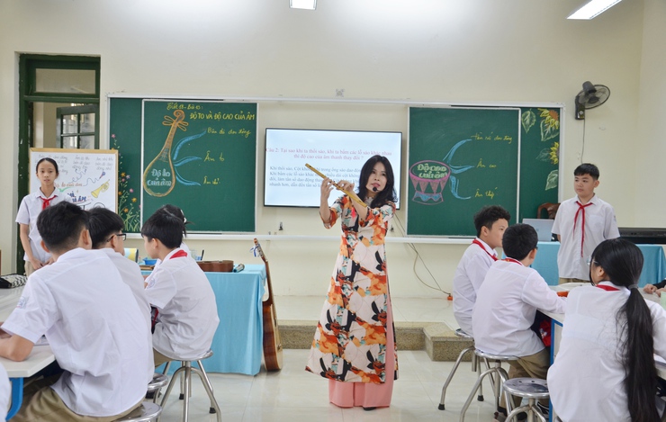 Trường THCS Thanh Mỹ tổ chức dạy chuyên đề môn Khoa học tự nhiên ứng dụng chuyển đổi số - Ảnh 2.