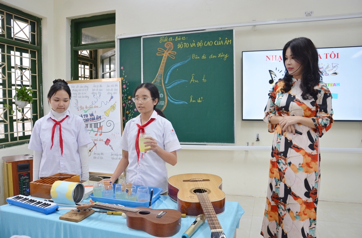 Trường THCS Thanh Mỹ tổ chức dạy chuyên đề môn Khoa học tự nhiên ứng dụng chuyển đổi số - Ảnh 4.