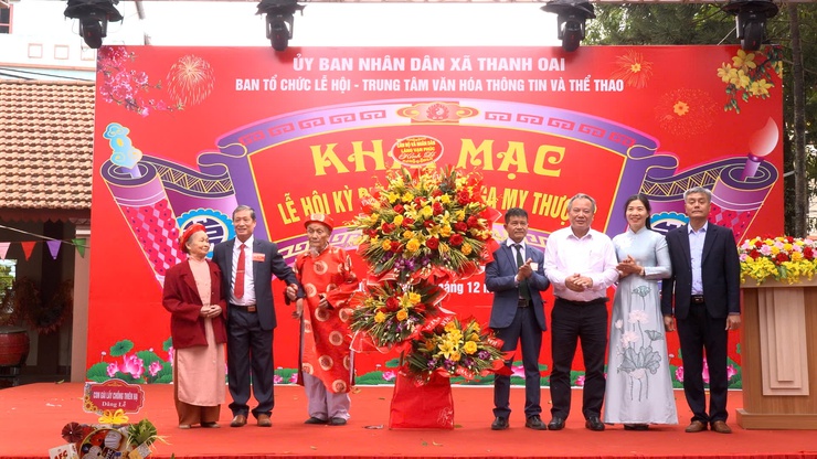 Khai mạc Lễ hội kỳ phước Làng Nga My Thượng, xã Thanh Oai- Ảnh 1.