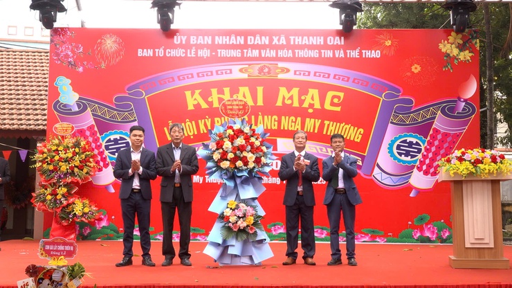Khai mạc Lễ hội kỳ phước Làng Nga My Thượng, xã Thanh Oai- Ảnh 2.