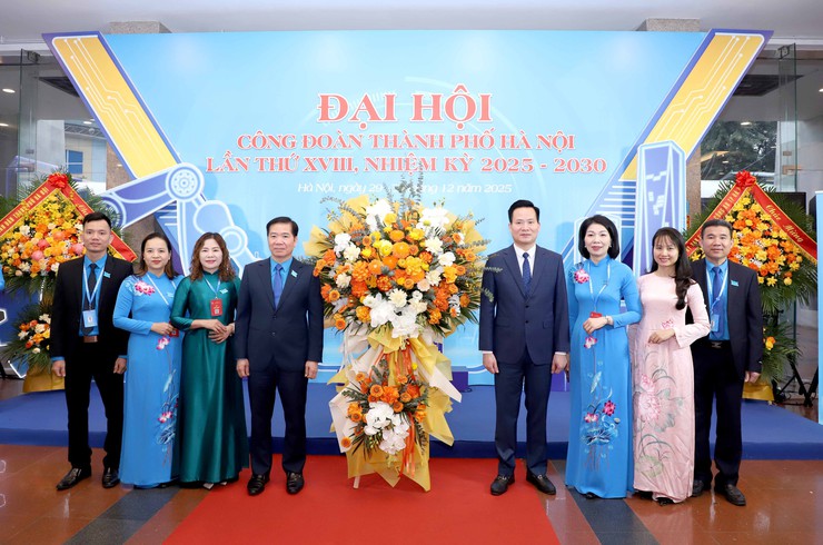 Công đoàn phường Phúc Lợi phát huy trí tuệ, trách nhiệm tại Đại hội Công đoàn thành phố Hà Nội lần thứ VIII- Ảnh 1.