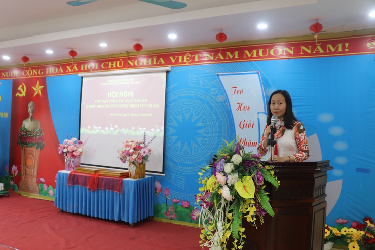 CHI BỘ TRƯỜNG MẦM NON PHÚ MINH TỔNG KẾT CÔNG TÁC XÂY DỰNG ĐẢNG NĂM 2025, PHƯƠNG HƯỚNG, NHIỆM VỤ NĂM 2026- Ảnh 2.