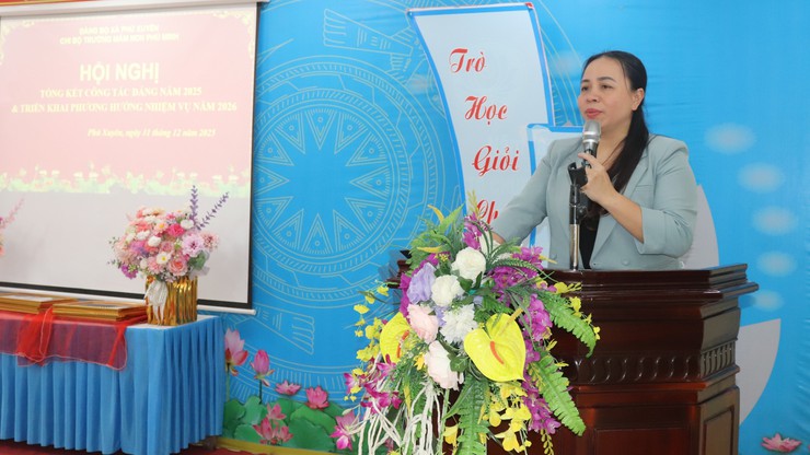 CHI BỘ TRƯỜNG MẦM NON PHÚ MINH TỔNG KẾT CÔNG TÁC XÂY DỰNG ĐẢNG NĂM 2025, PHƯƠNG HƯỚNG, NHIỆM VỤ NĂM 2026- Ảnh 5.