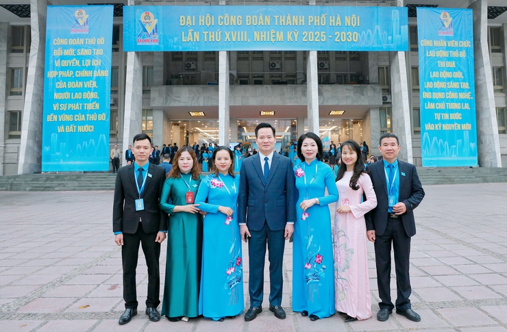 Công đoàn phường Phúc Lợi phát huy trí tuệ, trách nhiệm tại Đại hội Công đoàn thành phố Hà Nội lần thứ VIII- Ảnh 2.