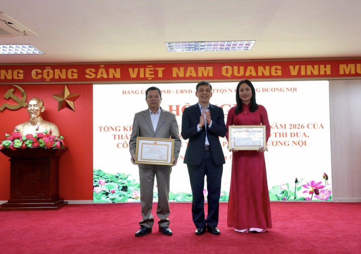 Phường Dương Nội tổng kết phong trào thi đua và công tác khen thưởng năm 2025, phát động thi đua năm 2026- Ảnh 4.