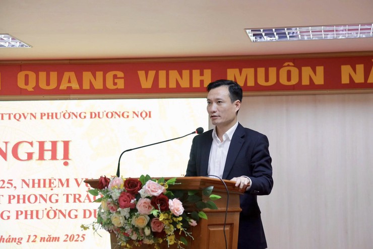 Phường Dương Nội tổng kết phong trào thi đua và công tác khen thưởng năm 2025, phát động thi đua năm 2026- Ảnh 1.