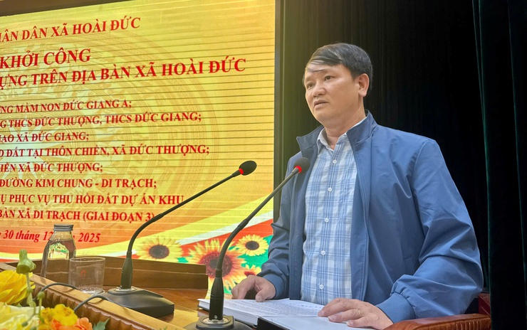 UBND xã tổ chức Lễ khởi công xây dựng 7 dự án trên địa bàn xã- Ảnh 6.