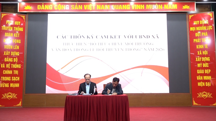 UBND xã Mỹ Đức triển khai kế hoạch tổ chức và quản lý lễ hội truyền thống và ký kết thực hiện “ Bộ tiêu chí về môi trường văn hoá trong lễ hội truyền thống “- Ảnh 9.