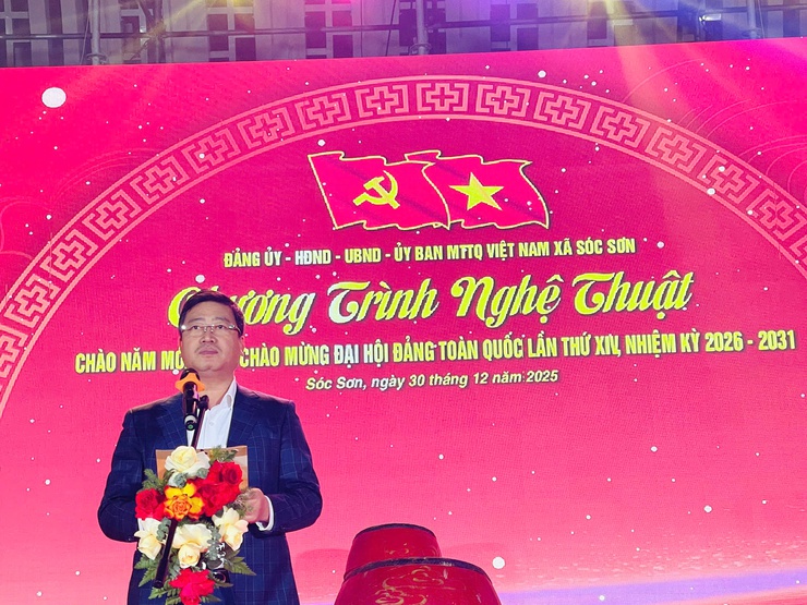 XÃ SÓC SƠN TỔ CHỨC THÀNH CÔNG
Chương trình nghệ thuật Chào năm mới 2026; Chào mừng đại hội Đảng toàn quốc lần thứ XVI, NHIỆM KÌ 2026 - 2031- Ảnh 13.