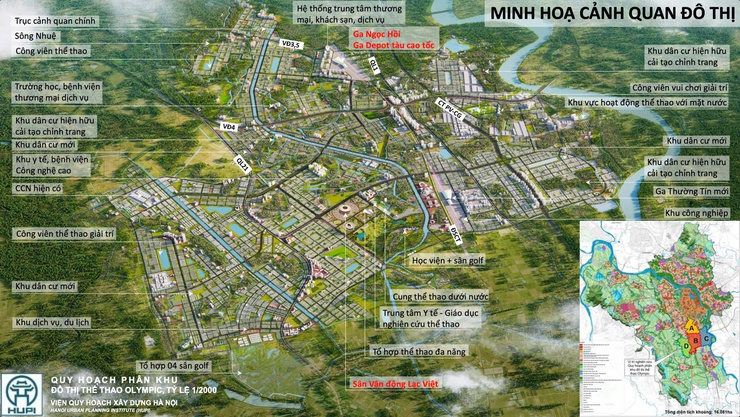 Xã Nam Phù dự hội nghị Công bố Quy hoạch phân khu đô thị thể thao&nbsp;Olympic- Ảnh 1.